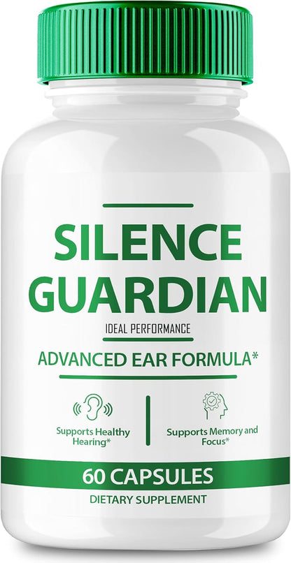 Silence Guardian Tinnitus Relief For Ringing Ears Capsules, Silence Guardian Ring Clear Tinnitus Pills, SilenceGuardian Ear Tinnitus Supplement, Ear Ringing Tinnitus, SilenceGuardian Reviews (1 Pack)