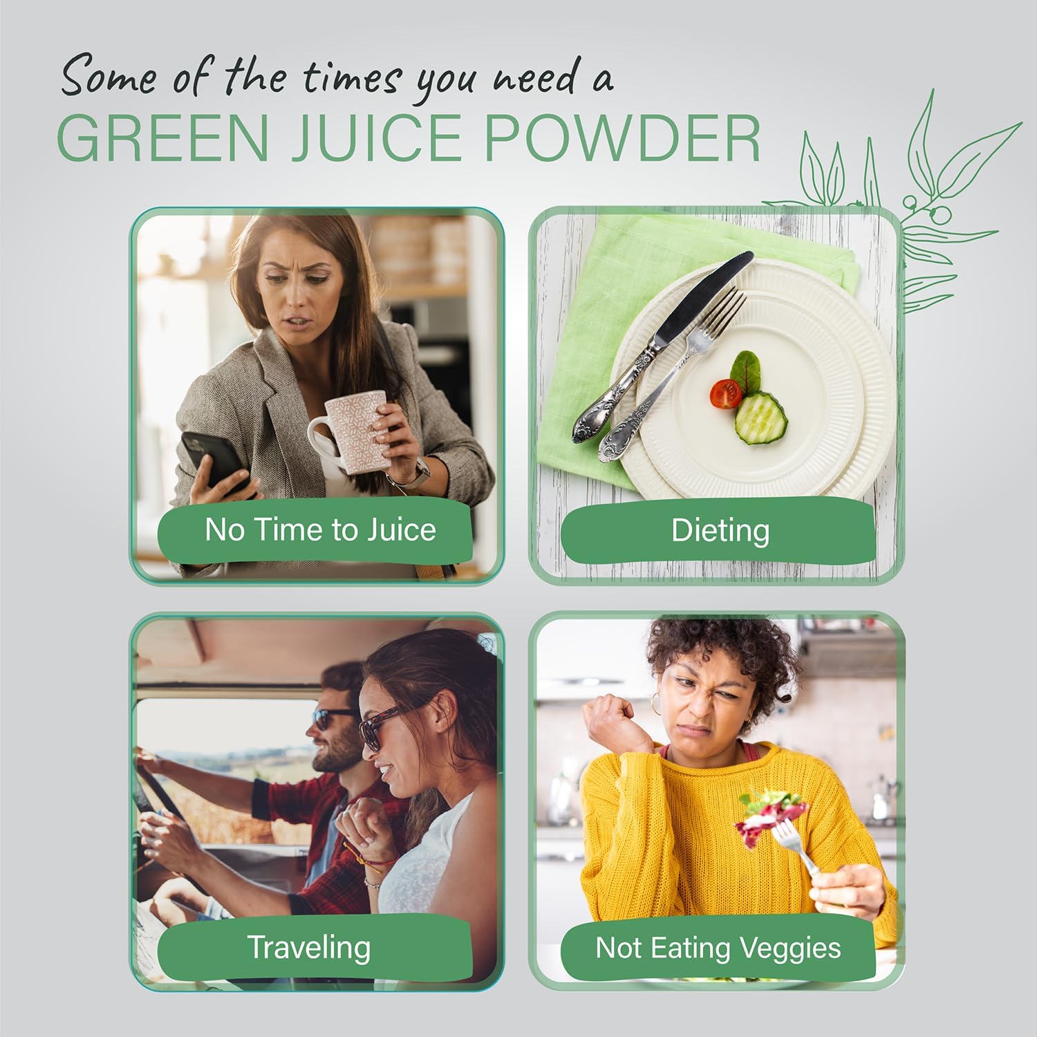 Organixx Greens Superfood Powder with Probiotic Digestive Enzymes - görsel 4