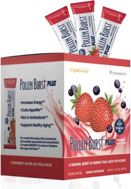 Youngevity Pollen Burst Energy Drink - – Long-lasting Energy: The natural caffeine from green tea provides – Image 1