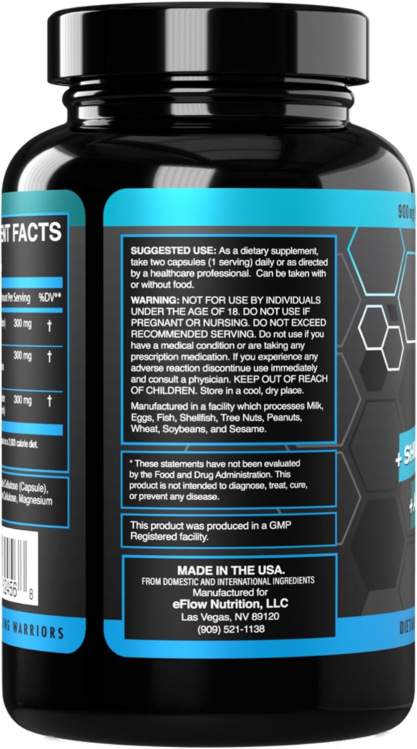 eFlow Nutrition Shilajit Capsules, – Overall Wellbeing: With a broad spectrum of minerals, this formula helps fill – Image 8