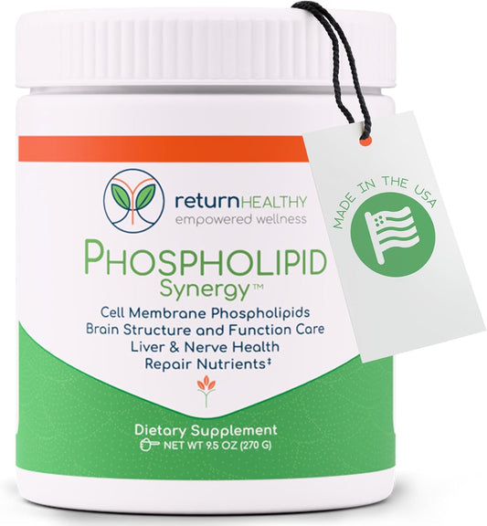 Return Healthy Phospholipid Synergy Powder - Antioxidant Supplement for Cellular Repair, Brain Health & Liver Detox (270g) – Image 1
