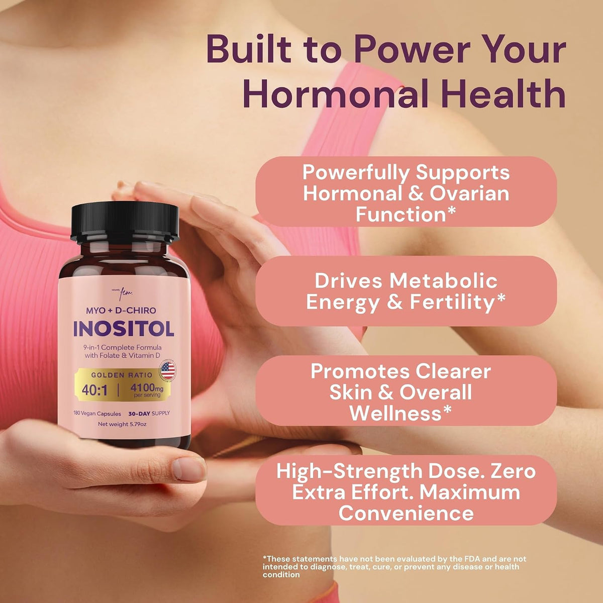QSTA Myo-Inositol & D-Chiro Inositol – Metabolic Support: The blend aids in healthy insulin sensitivity and – Image 2