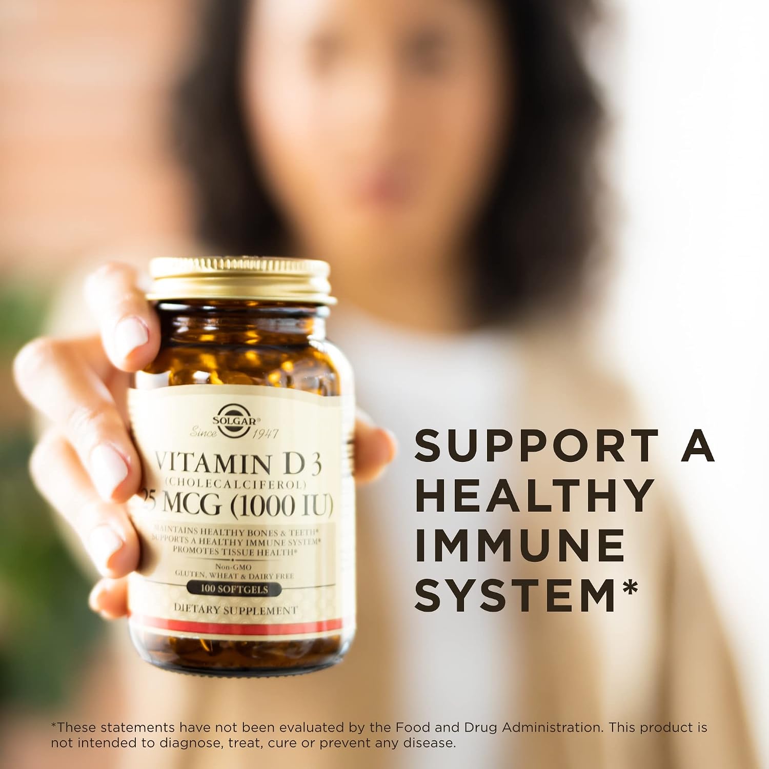 Solgar Vitamin D3 (Cholecalciferol) 25 mcg (1000 IU) – 100 Softgels - görsel 5