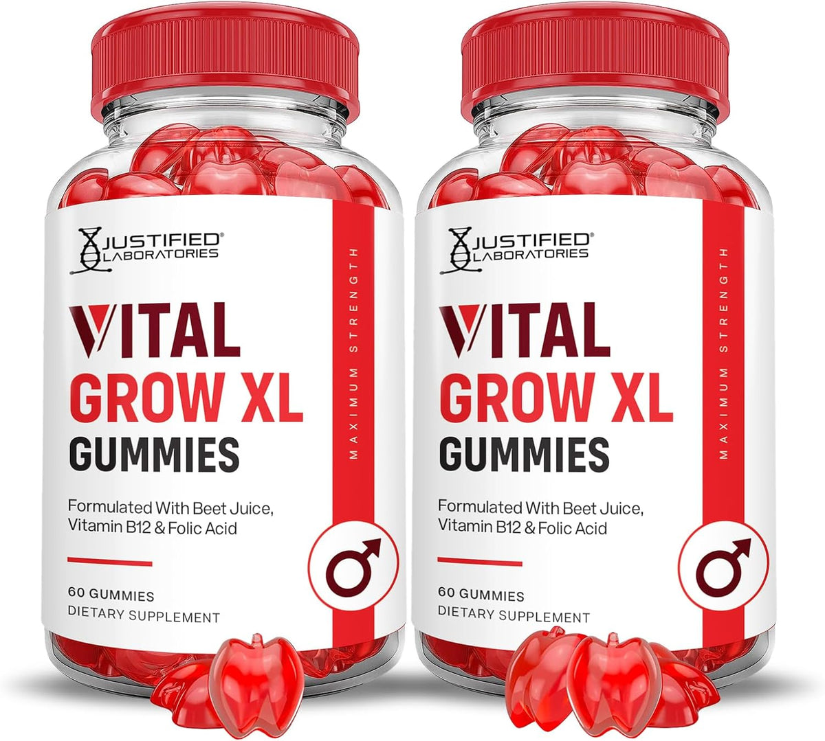 Justified Laboratories Vital Grow XL Gummies – Seek a vegan, non-GM, and Gluten Free supplement option. – Image 10