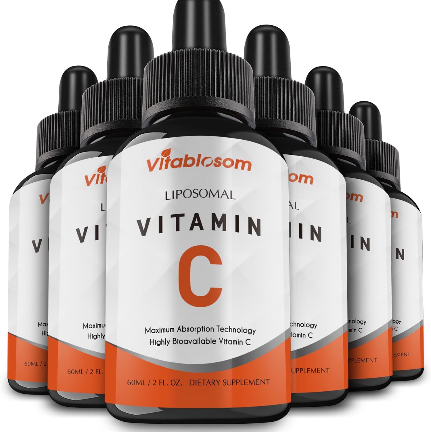 Vitablosom Liposomal Vitamin C 2000mg Liquid, 60ml (10 Bottles) - görsel 7