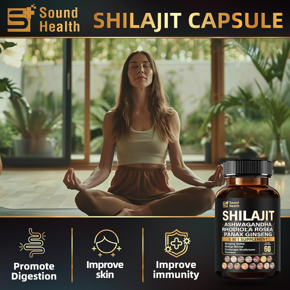 Irish Sea Moss & Shilajit Bundle – Natural – Shilajit (Asphaltum punjabianum): A potent adaptogen rich in fulvic – Image 2