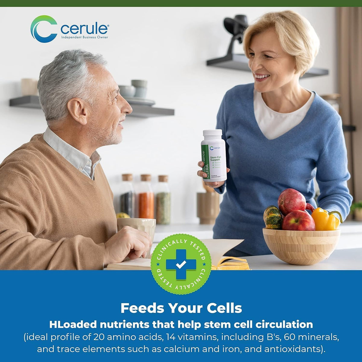 Cerule StemEnhance Ultra 2 Pack – Natural Stem Cell Support for Cellular Renewal, Immune Function, Energy & Recovery – 120 – Image 5