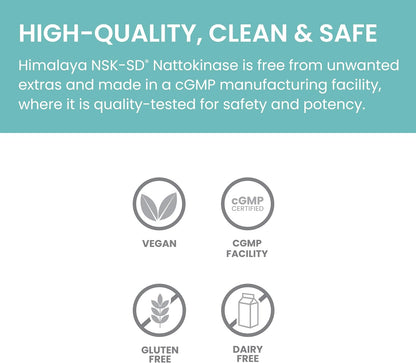 Himalaya NSK-SD Nattokinase, Dietary Supplement for Healthy Circulation, Vegan, Gluten Free Natto Extract, 100 mg, 60 – Image 5