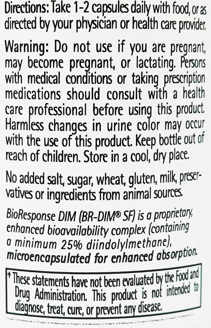 Bioresponse DIM 150, 60 Vegetable Capsules (2-Pack)
