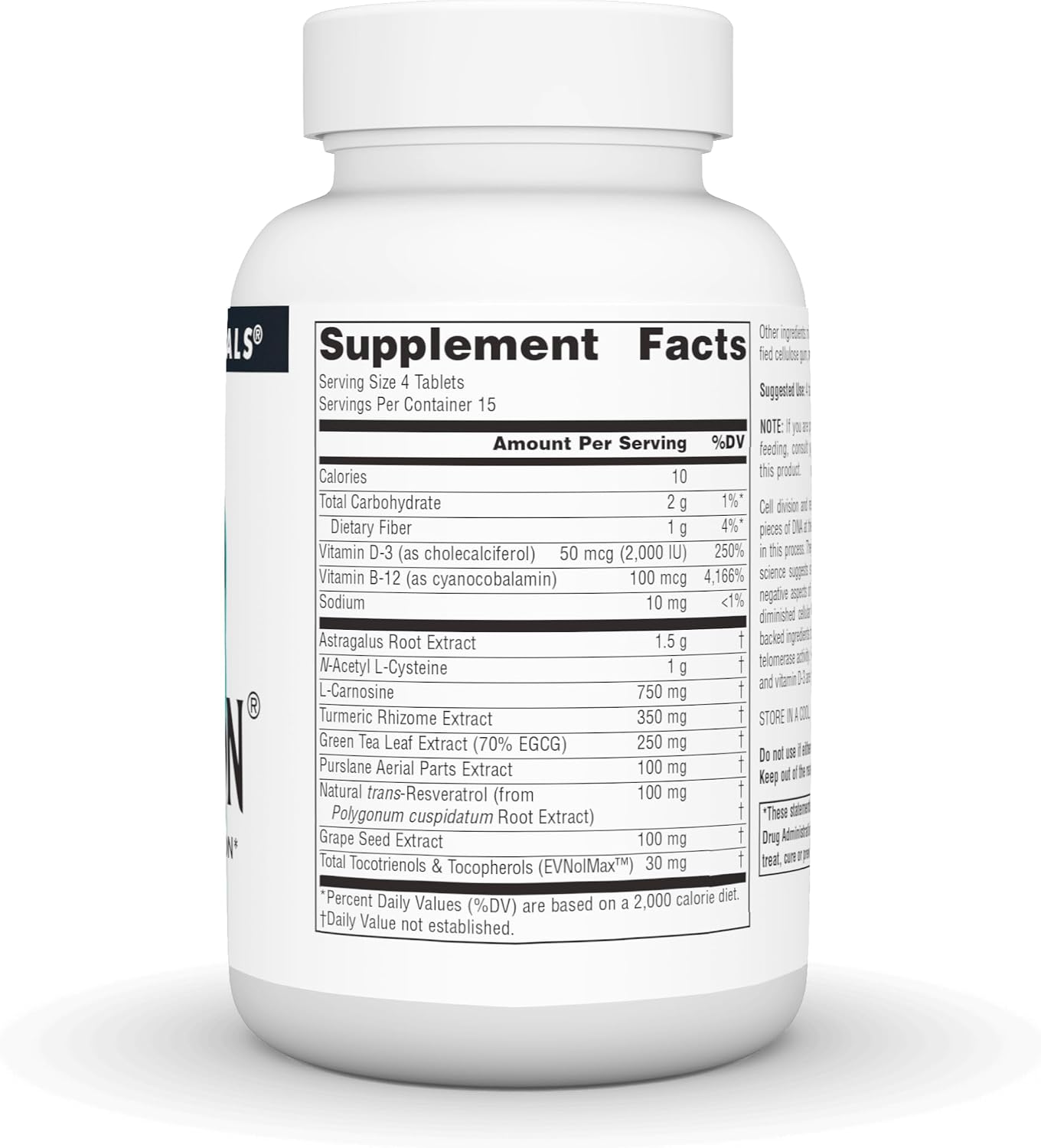Source Naturals Telomeron - 60 Tablets - görsel 2