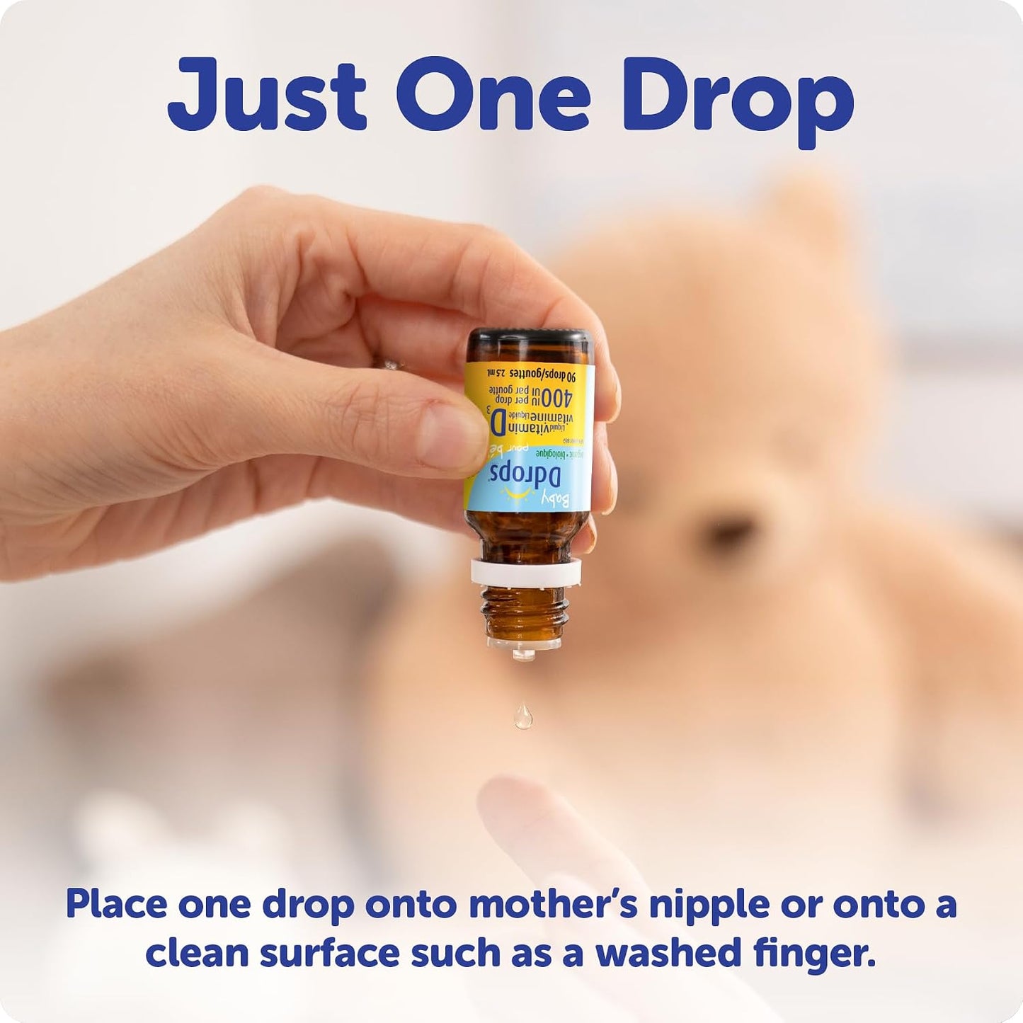 Baby Ddrops D Drops - Liquid Vitamin D for Bub (400 IU, 90 Drops) - görsel 5