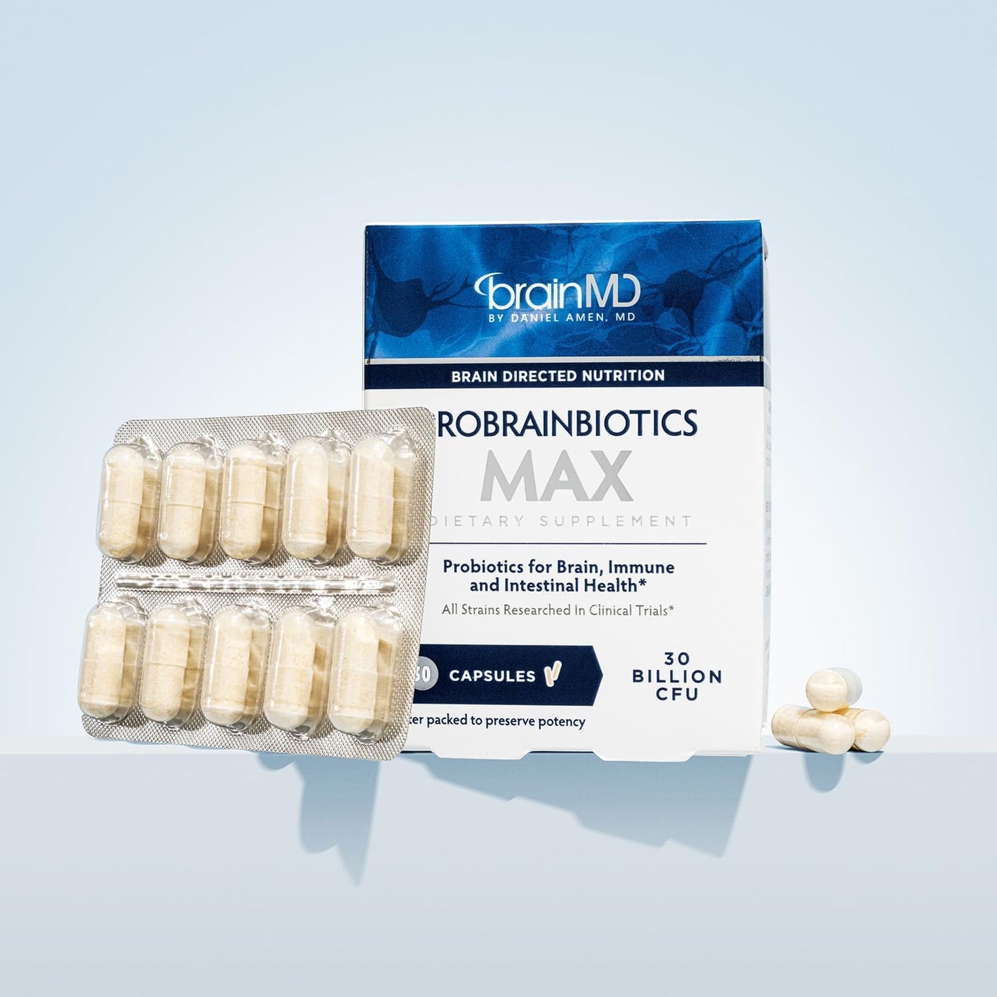 BRAINMD Dr. Amen ProBrainBiotics MAX - Probiotic for Brain, Gut & Immune Health - görsel 6