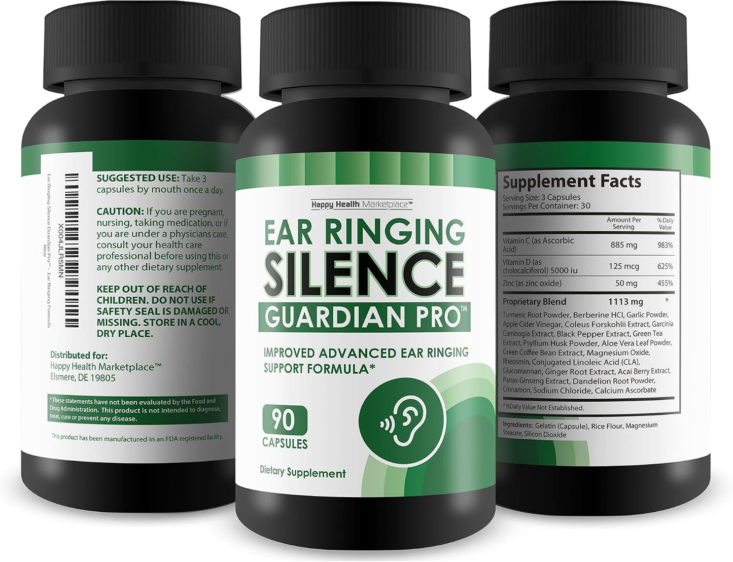 Ear Ringing Silence Guardian Pro - Advanced Tinnitus Relief Supplement - görsel 4