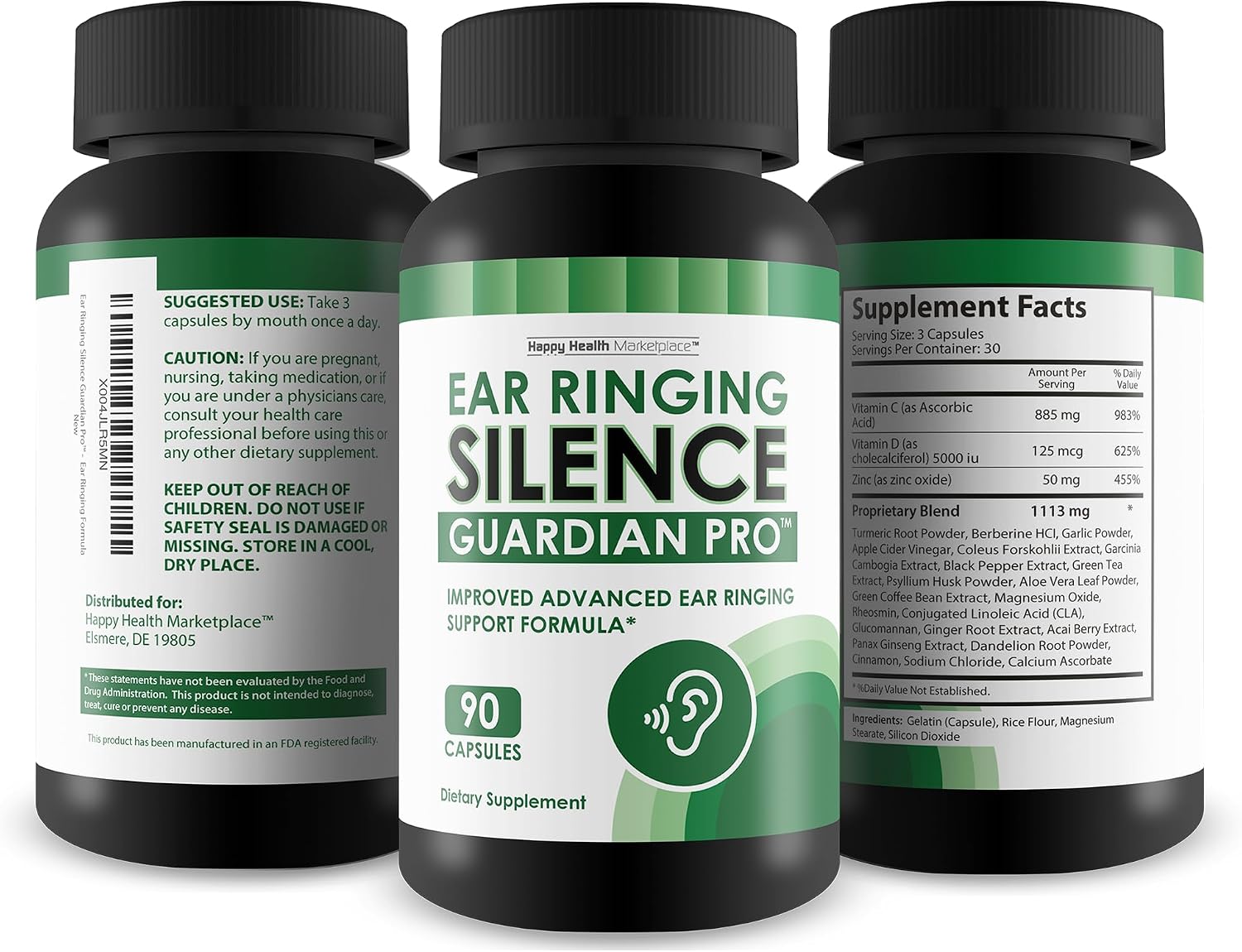 Ear Ringing Silence Guardian Pro - Advanced Tinnitus Relief Supplement - görsel 4