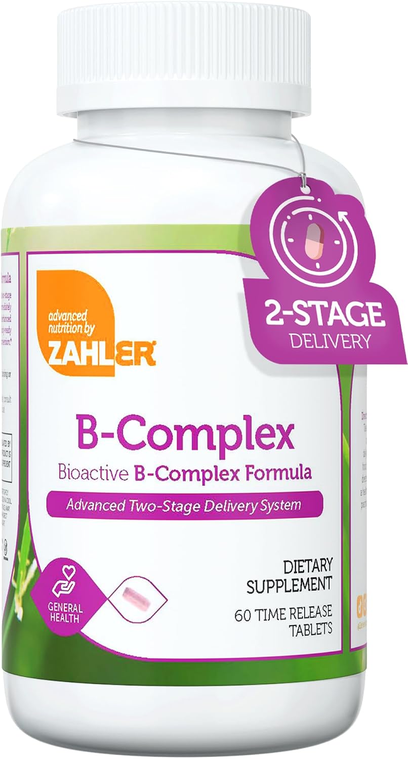 Zahler B-Complex Vitamins - Advanced 2-Stage Delivery System - 120 Tablets - görsel 7