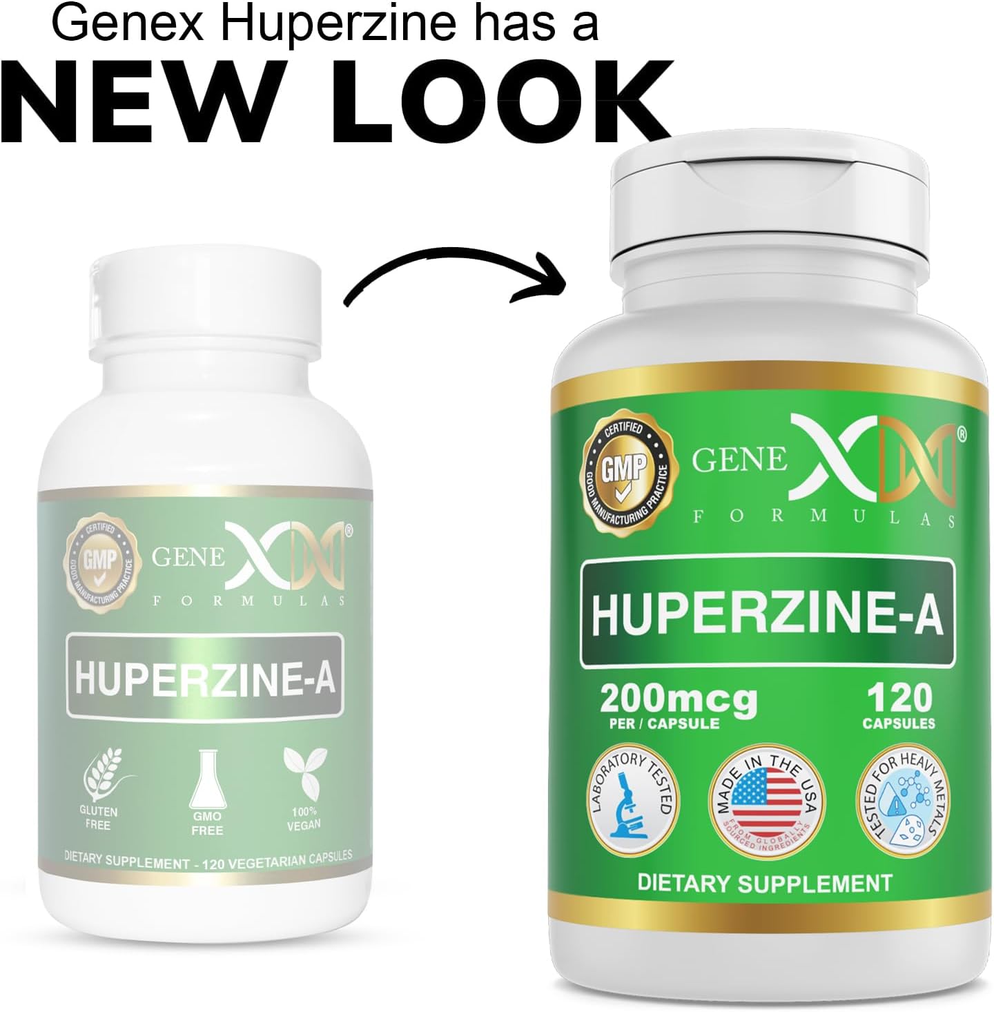 Genex Formulas Huperzine A 200mcg (120 Capsules) - Nootropic for Memory, Focussed and Cognitive Health - görsel 2