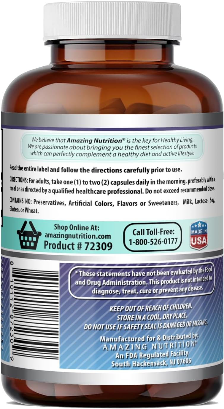 Amazing Formulas DHEA 50 mg Supplement, 240 Capsules - görsel 4