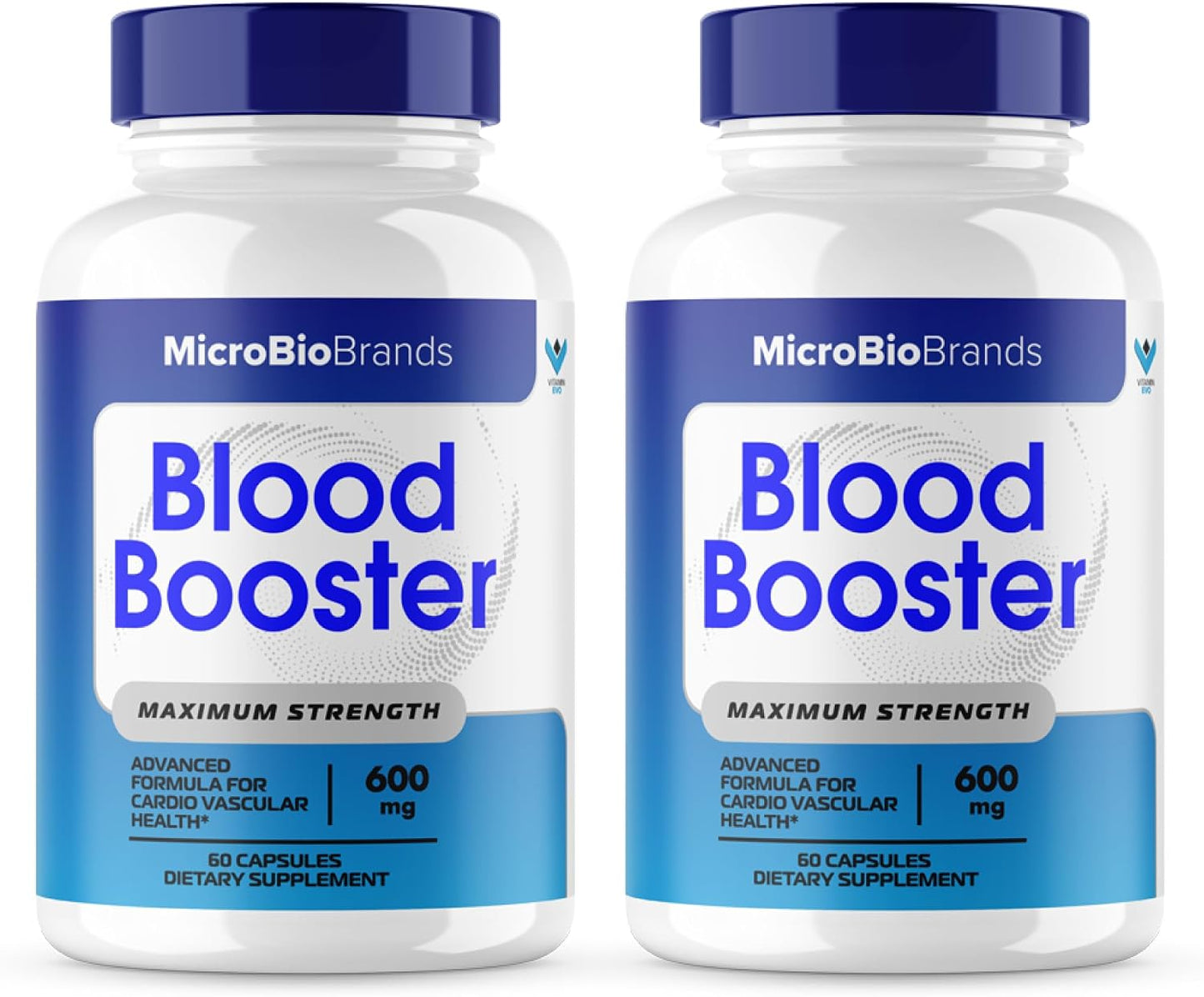 (2 Pack) Microbio Blood Booster - Natural Blood Flow Support Supplement, 120 Capsules - görsel 1