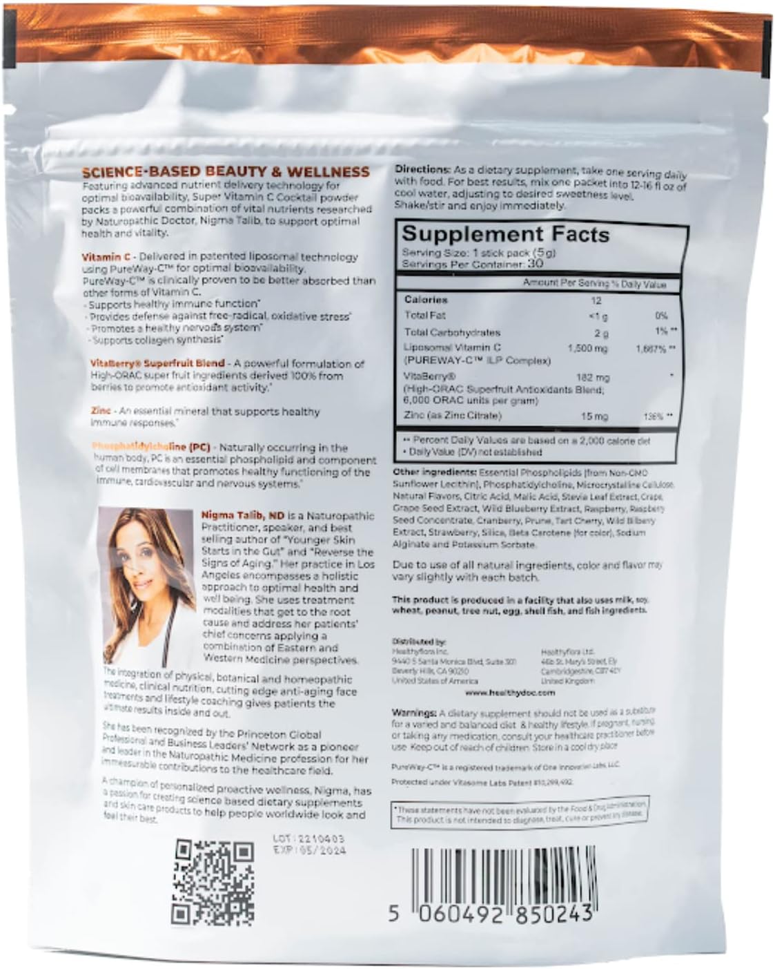 DR. NIGMA Super Vitamin C Cocktail Powder - Berry Flavour - 30 Serves - görsel 2