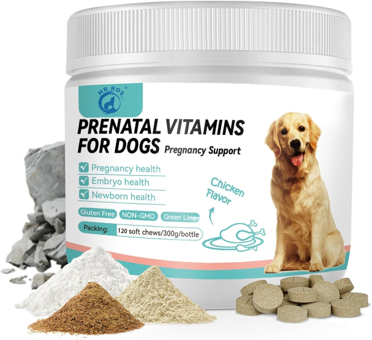 Dog Vitamins and Supplements - Chewable Dog – Vitamin A : Essential for vision, skin health, and a strong immune – Image 1
