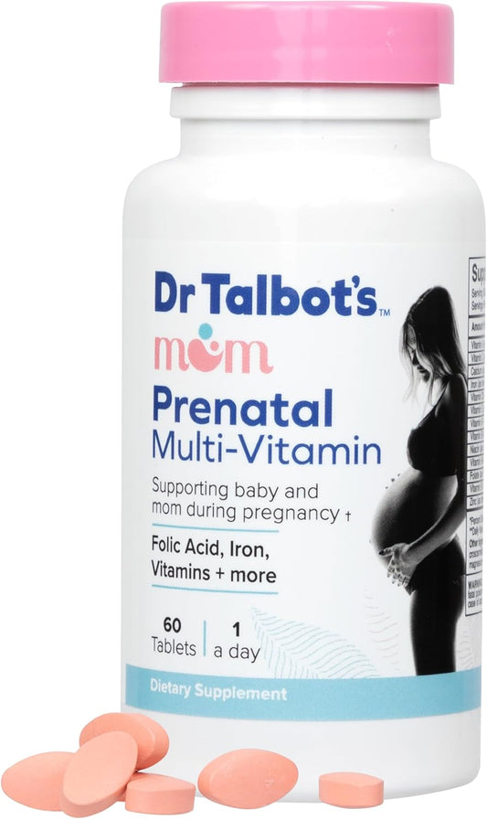 Dr. Talbot's Mother Prenatal Multivitamin – Folic Acid – Plays a role in the early development of the baby's brain – Image 1