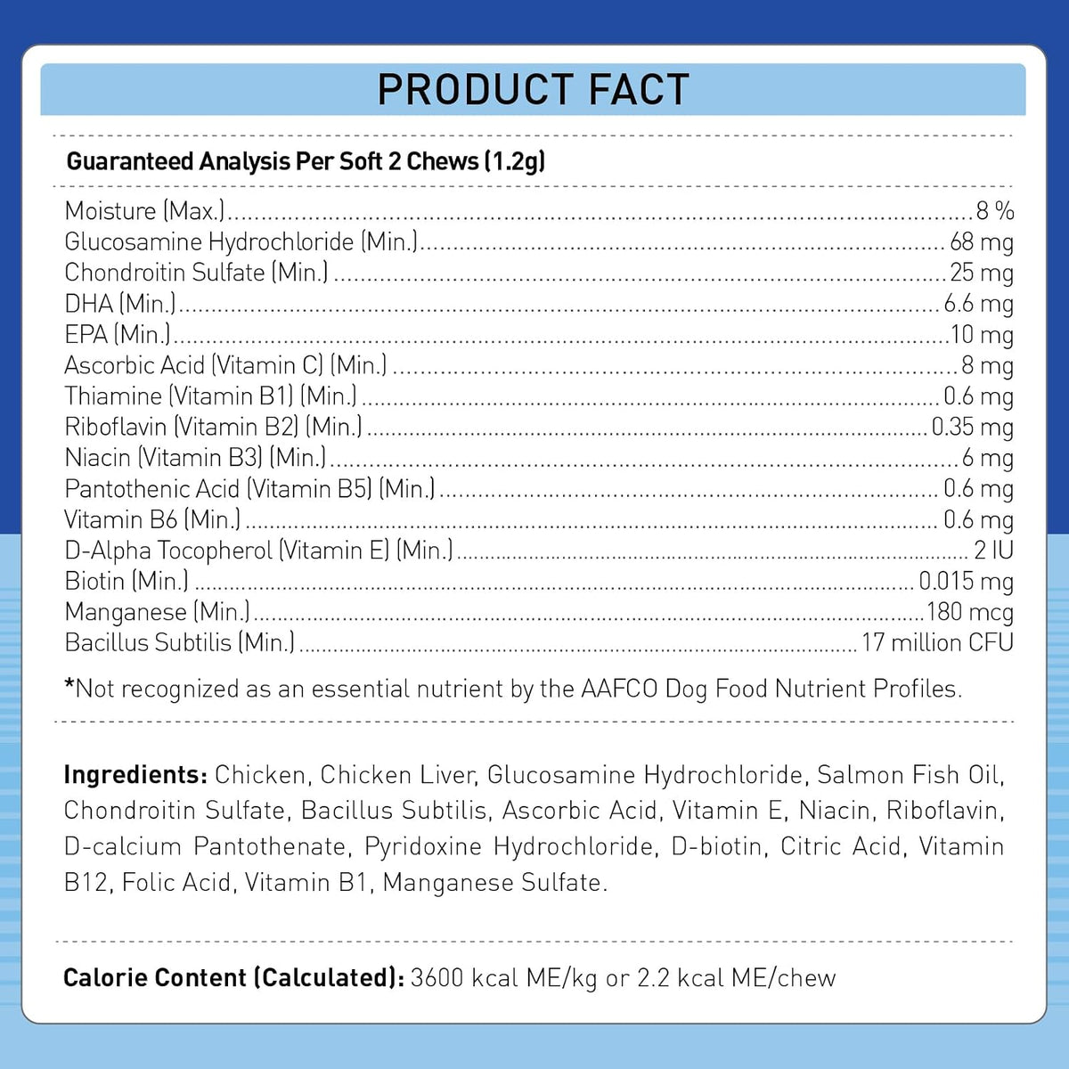 Freeze-Dried Dog Multivitamin – Probiotics, – Omega-3 Fatty Acids and Biotin – Omega-3s nourish the skin and coat, – Image 6