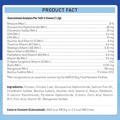 Freeze-Dried Dog Multivitamin – Probiotics, – Omega-3 Fatty Acids and Biotin – Omega-3s nourish the skin and coat, – Image 6