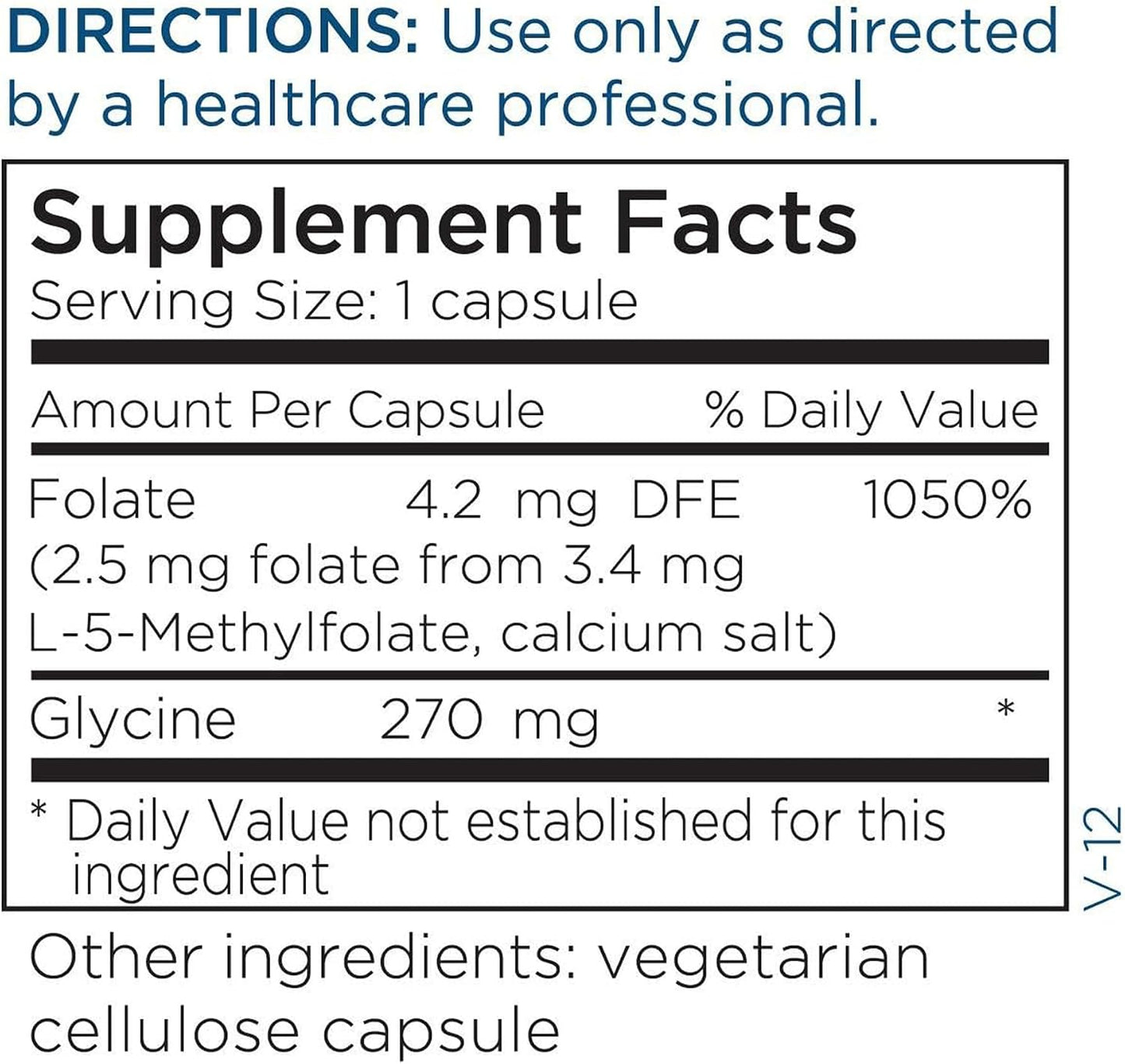 Metabolic Maintenance L-Methylfolate 2.5 mg - 90 Capsules - görsel 6