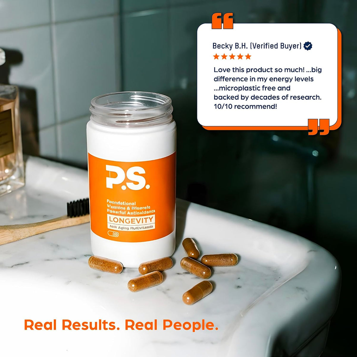 PS Longevity Supplements – Methylated – Methylated B Vitamins : Active folate (L-methylfolate) and methylcobalamin – Image 7