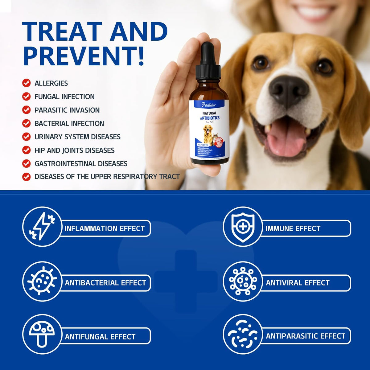 PetriTailor Natural Antibiotics for Dogs - – Digestive health: Supports balanced digestion and eases occasional – Image 4