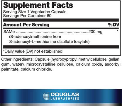 Douglas Laboratories SAM-e – Joint, Liver & Neurotransmitter Support – 60 Capsules