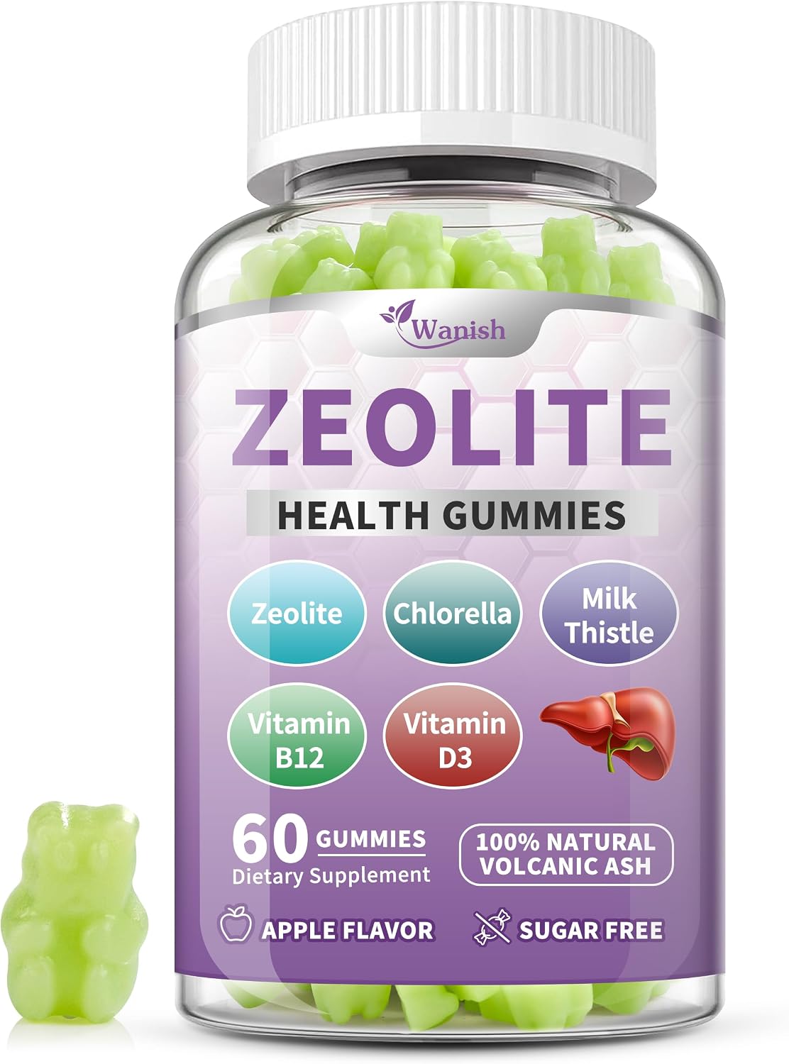 Wanish Premium Zeolite Drops for Women's - 99%+ Pure Natural Volcanic Ash with B12 & D3, Vegan, Non-GM, 118 mL – Image 8