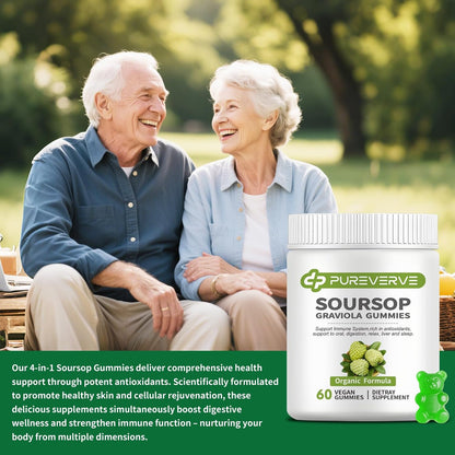 Pureverve Soursop Graviola Gummies - Max – Sea Moss: This seaweed is packed with minerals like iodine, magnesium, – Image 6