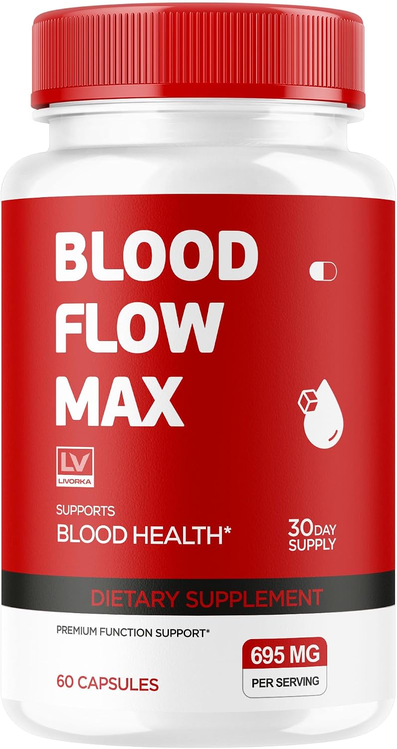 LIVORKA Blood Flow Max Capsules - Blood Support for General Wellbeing (60 Capsules) - görsel 1
