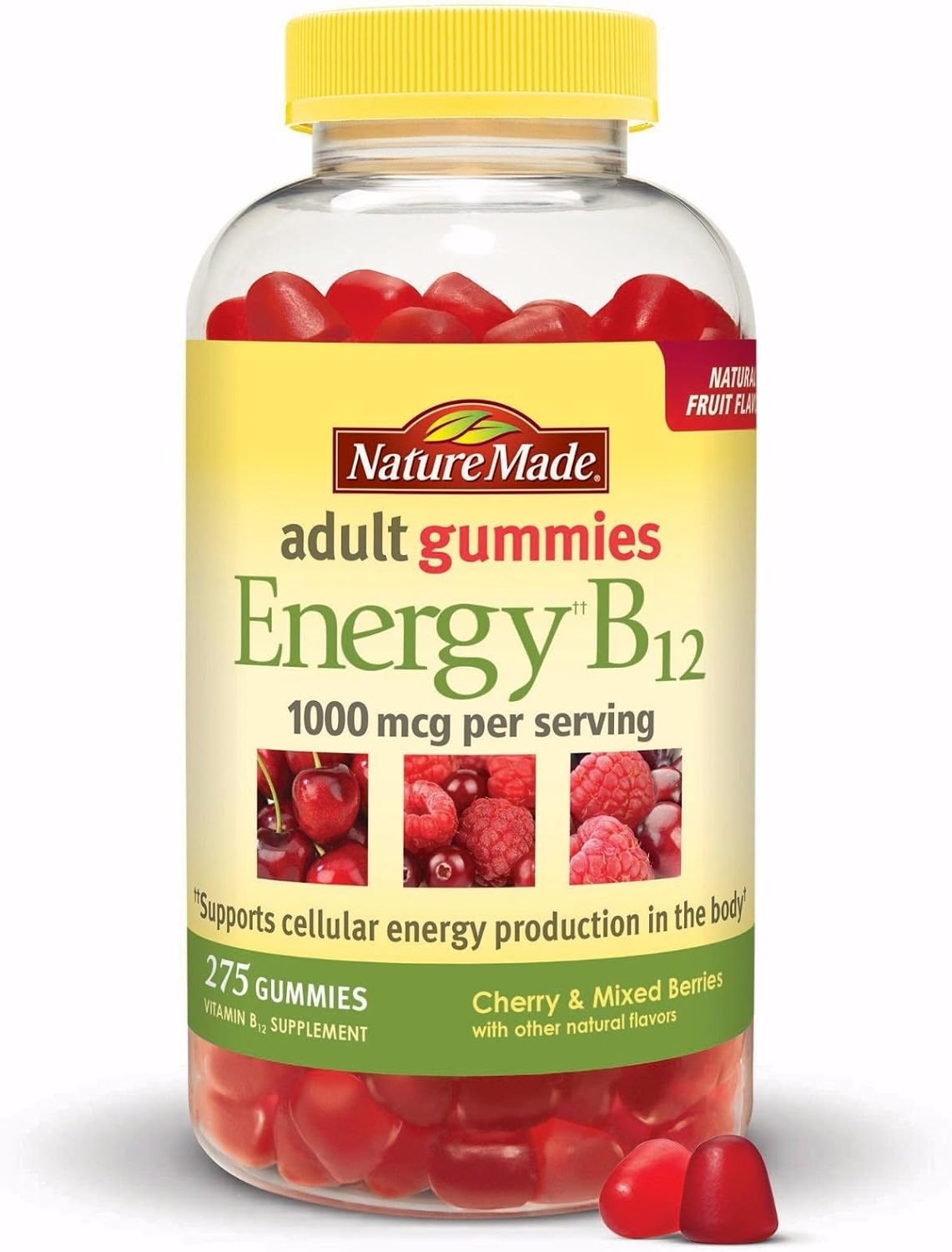 Nature Made Energy B12 Adult Gummies - 1000 mcg, 150 Count, Pack of 2 - görsel 3