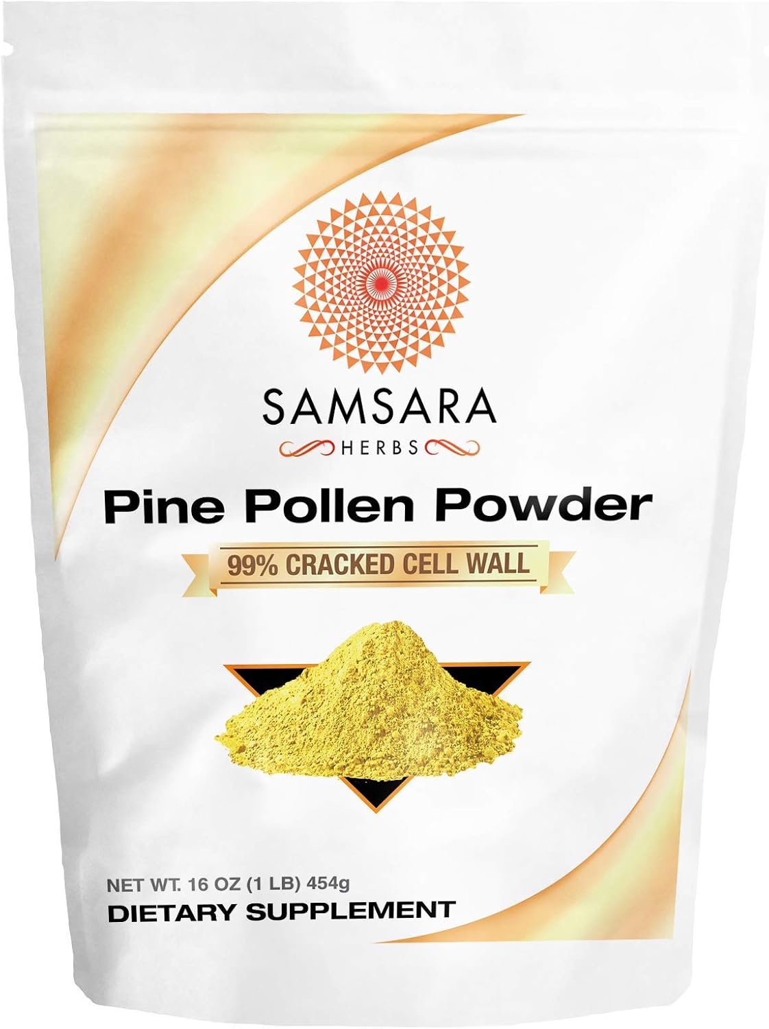 Pine Pollen Powder Wild Harvested - 99% Cracked Cell Wall (454g) - görsel 1
