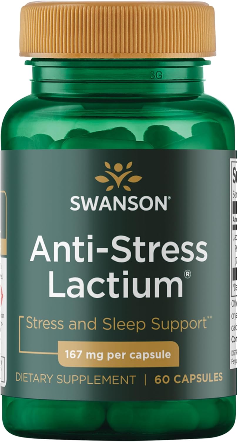 Swanson Women's Anti-Stress Formula with Lactium, 60 Capsules - görsel 1