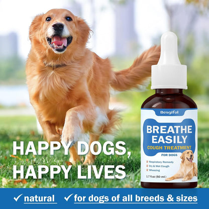 Besgiful Natural Herbal Trachea Support for – Stress-Free Administration: Simply add a few drops to your dog's – Image 5