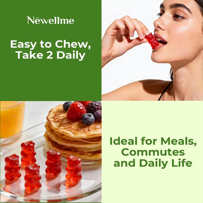 NEWELLME ACV Gummies with the Mother & B12 – – 30 gummies per bottle for a convenient 15-day supply – Image 7