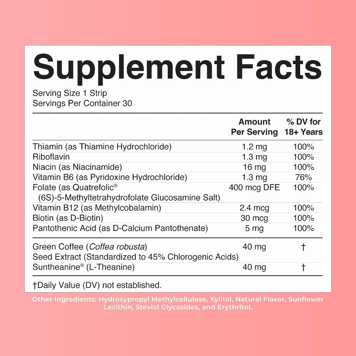MaryRuth's Energy Dissolving Strips - B Vitamin Complex for Energy Metabolism, Strawberry, 30 Count – Image 9