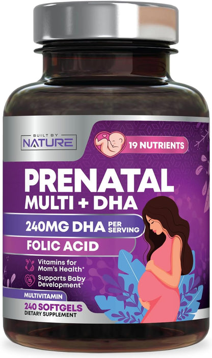Built by Nature Prenatal Vitamins for Women – 120 Softgels
