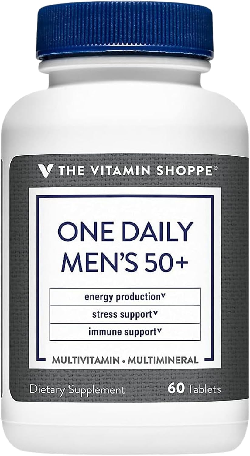 The Vitamin Shoppe One Daily Men's 50+ Multivitamin, 60 Tablets - görsel 1