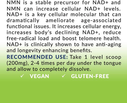 Biom NMN Sublingual Powder – Advanced Nanotised Nicotinamide Mononucleotide