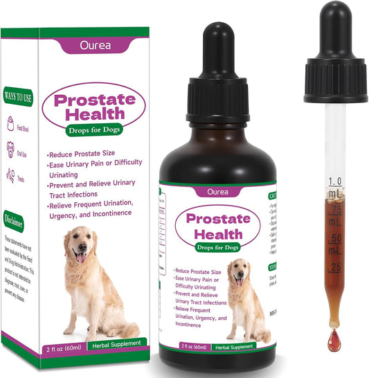 Ourea Prostate Health Drops for Dogs – – Supports healthy urinary function – The synergistic blend helps maintain – Image 1