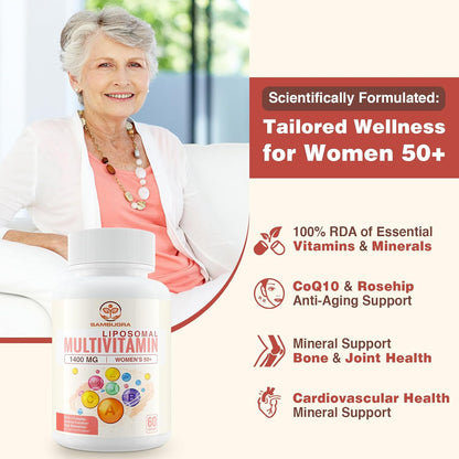 Sambugra Liposomal Multivitamin for Women's – Vitamin D – contributes to calcium absorption and bone health.* – Image 2