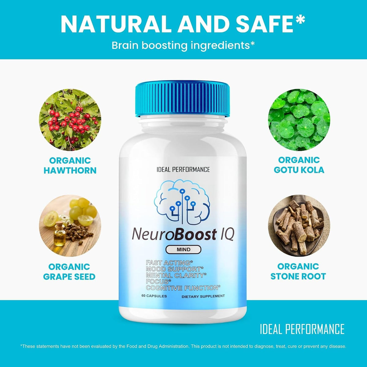 (2 Pack) Neuro Boost IQ Brain Supplement - – Vitamin D – plays a role in brain health and mood regulation. – Image 5