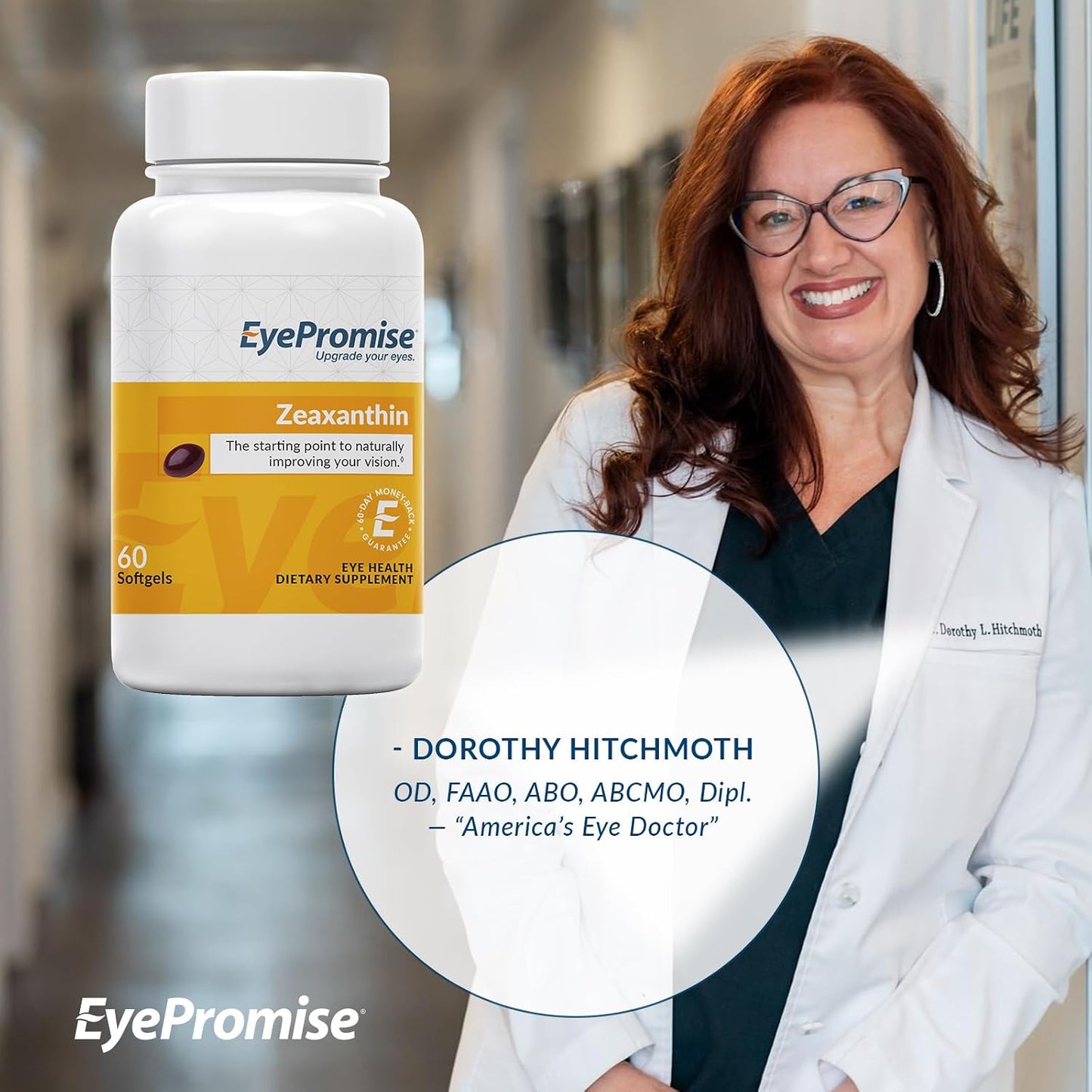 EyePromise Zeaxanthin Eye Health Supplements - 60 Soft-gels, 60-Day Supply - görsel 5