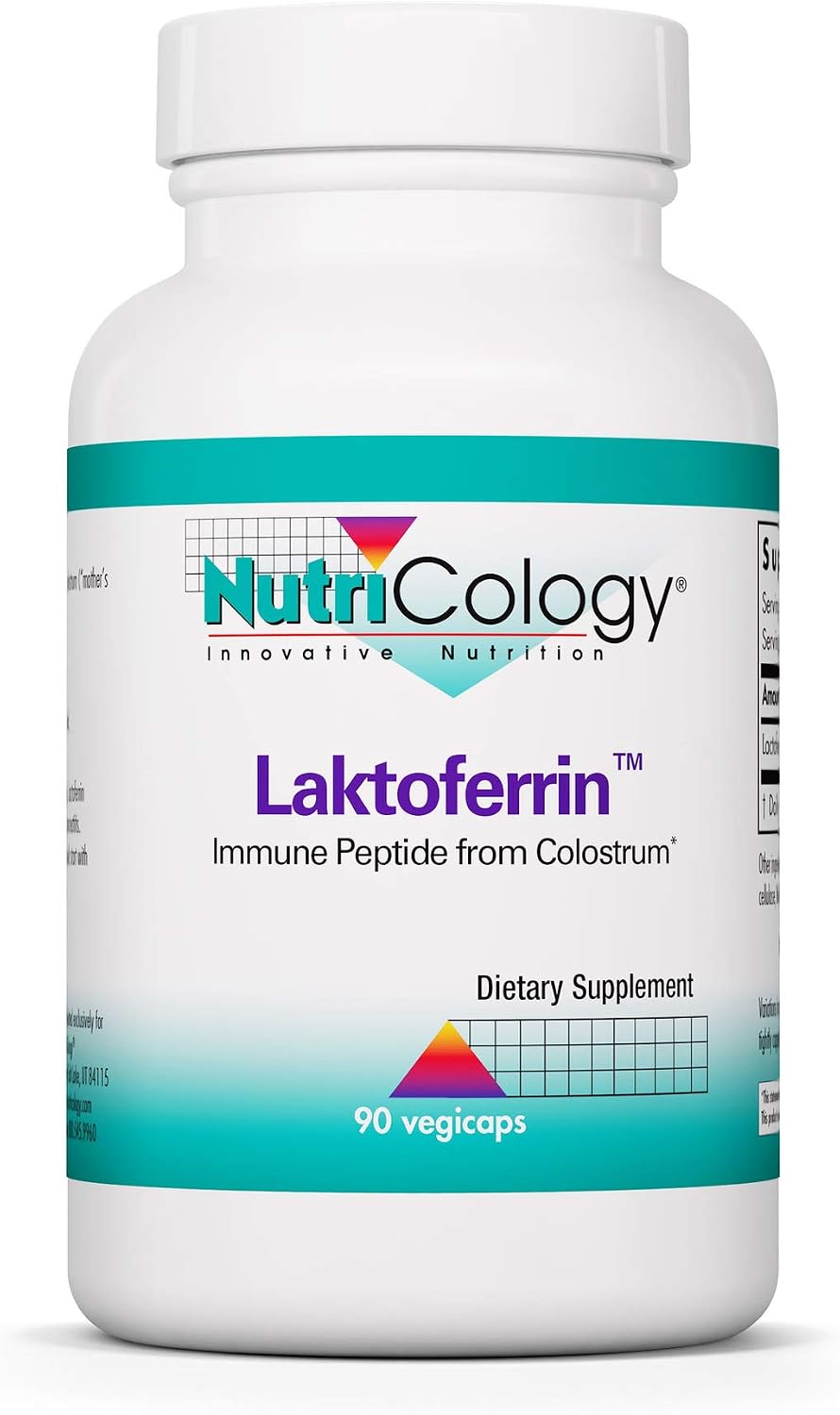 Nutricology Laktoferrin – Lactoferrin 350mg, Bovine Colostrum, Immune Support, 90 Vegicaps - görsel 1