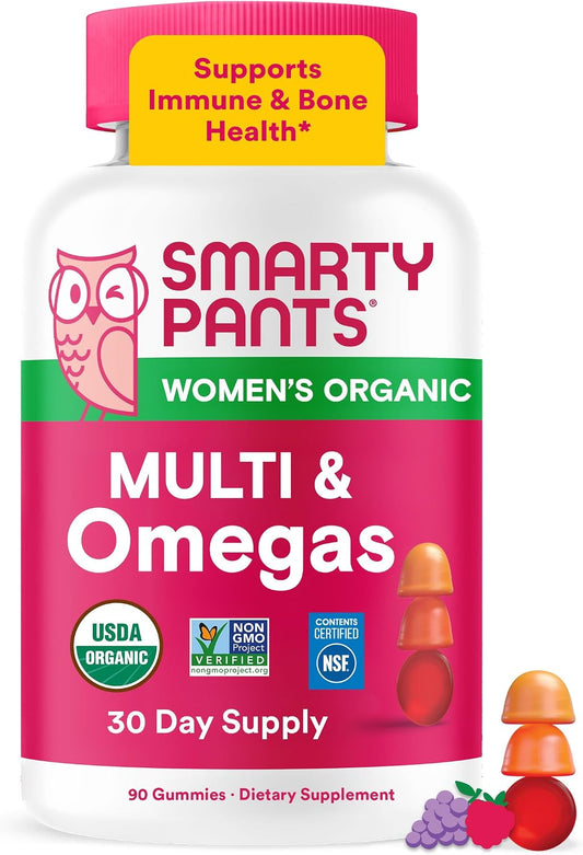 SmartyPants Organic Women's's Multivitamin – Organic and Non-GM: This product is certified organic and made with – Image 1