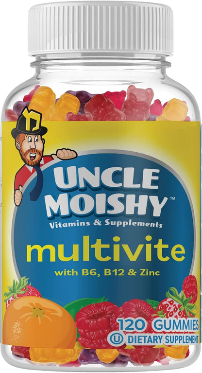 Uncle Moishy Children's Multivitamin Mineral Jellies with Choline - 120 Jellies